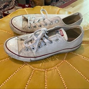 White converse chucks womens size 8.5